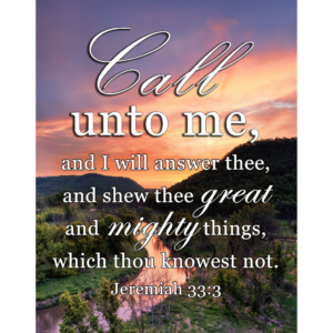 KJV Jeremiah 33:3