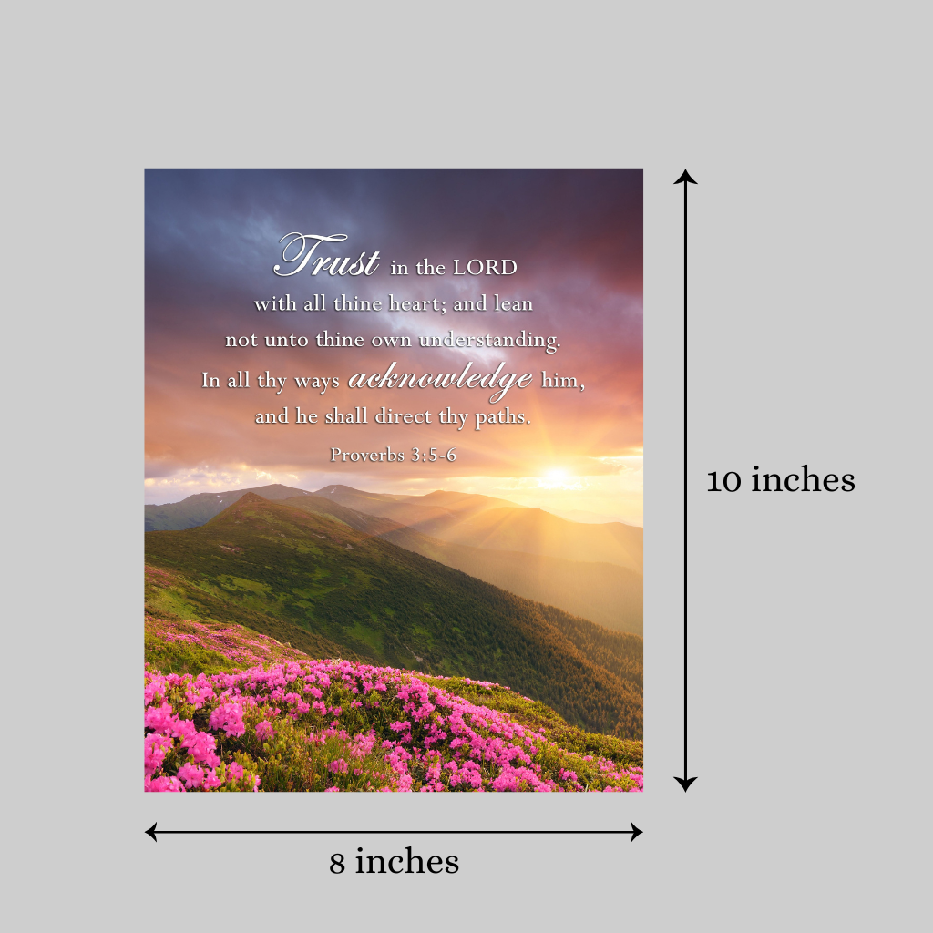 KJV Proverbs 3:5-6 - Image 4