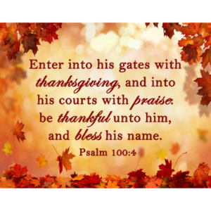 KJV Psalm 100:4