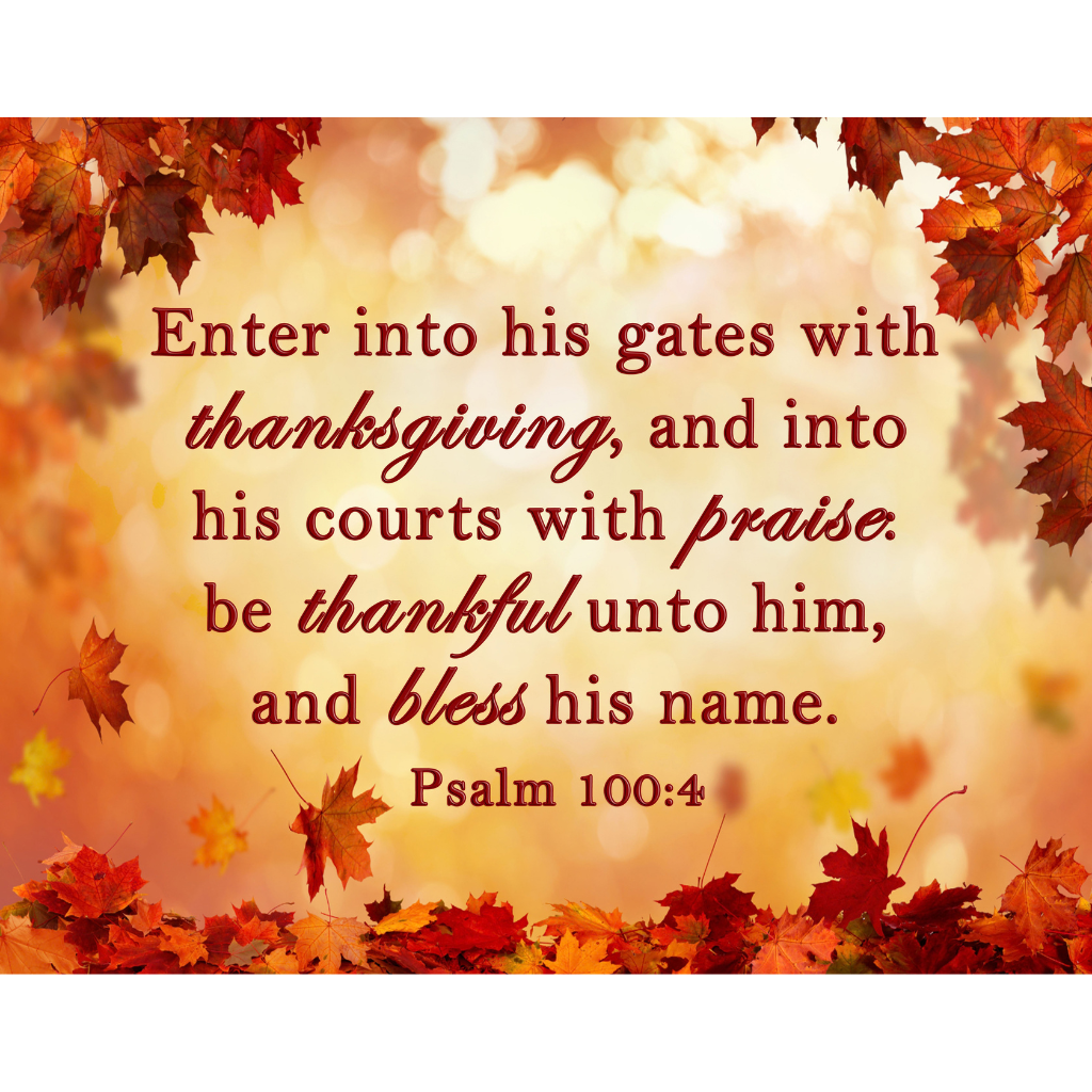 KJV Psalm 100:4