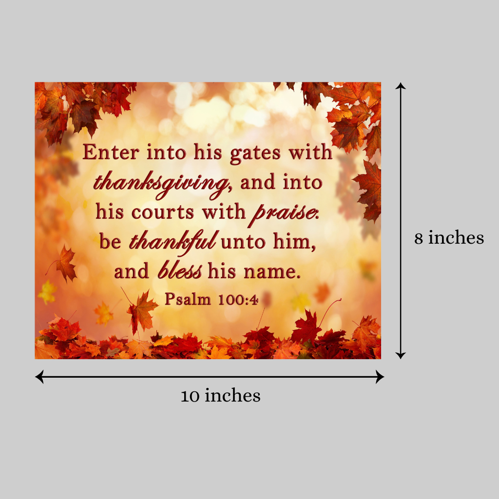 KJV Psalm 100:4 - Image 3